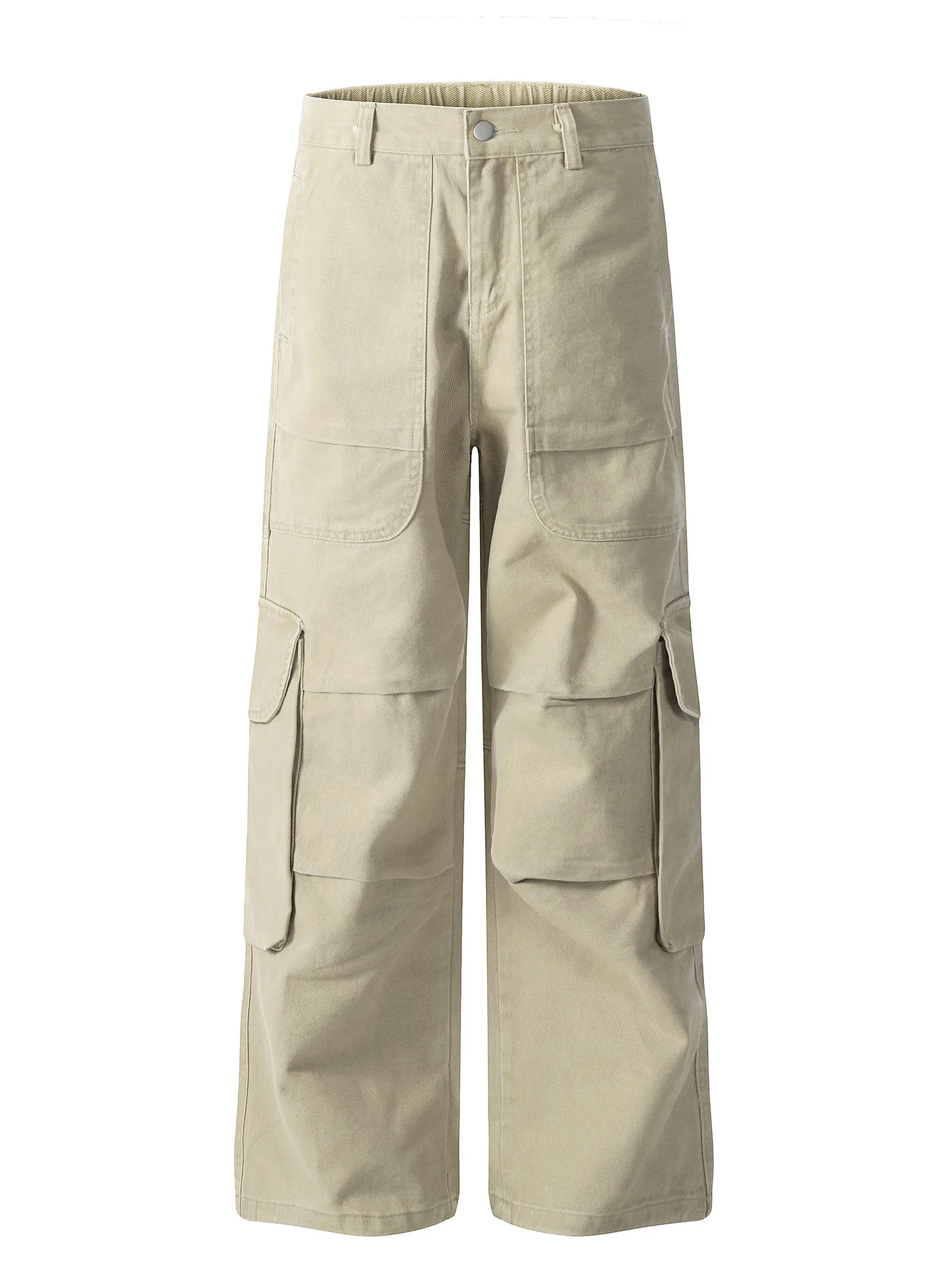 

Мужские повседневные брюки в корейском стиле, свободного кроя, прямые, из хлопка, износостойкие, удобные