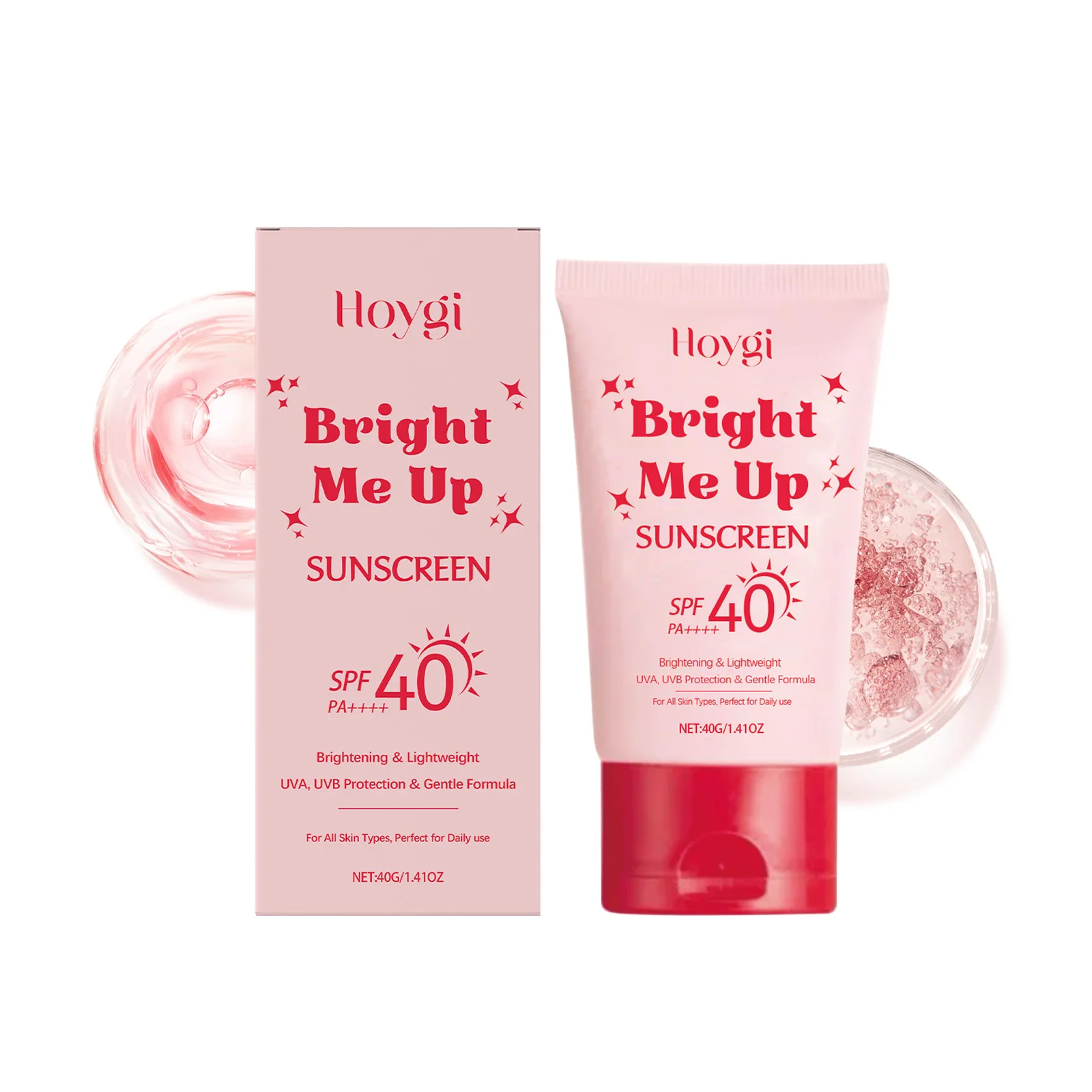 SPF40+ Whitening Sunscreen Cream Centella Asiatica Extract Waterproof Sun Protection Prevent Sunburn Non-greasy Facial Sunblock