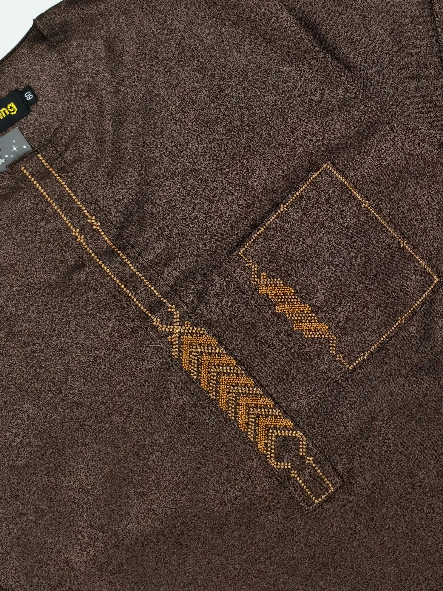 Islamic Muslim Moroccan Men's Arab Fashion Robe Long Sleeve Embroidered Arabian Jubba Thobe Clothing For Men