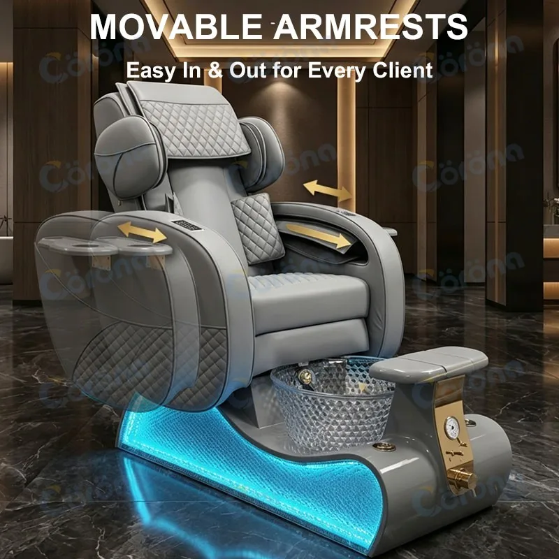 Luxury Pedicure Spa Chair for Nail Salon Wholesale Foot Bath Massage Equipment