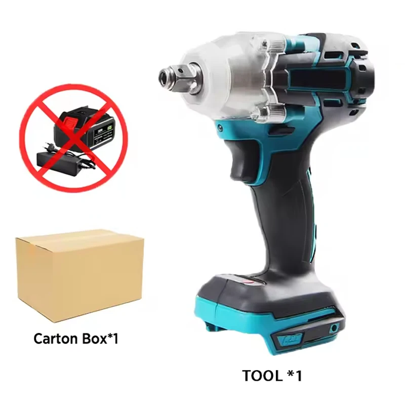

Беспроводная электрическая отвертка 18 В, бесщеточный ударный гайковерт, перезаряжаемая дрель, светодиодная подсветка для батареи Makita