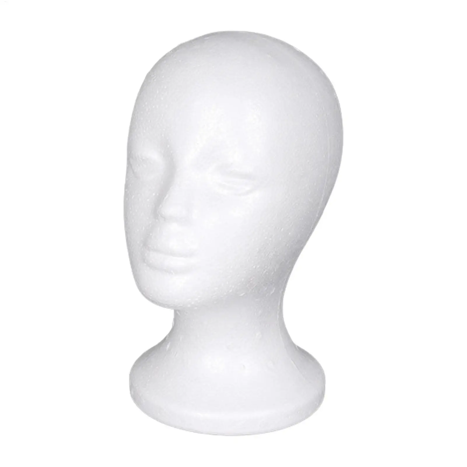 New Stable Foam Mannequin Head Lightweight White Manikin Head Wig Display Stand