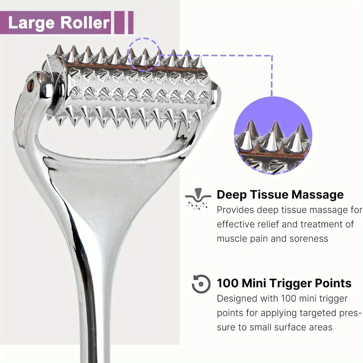 Face Massager Massage Acupuncture Roller For Neck Arm Leg Foot  Face Lifting Deep Tissue Massage Tool Face Beauty Skin Care Tool