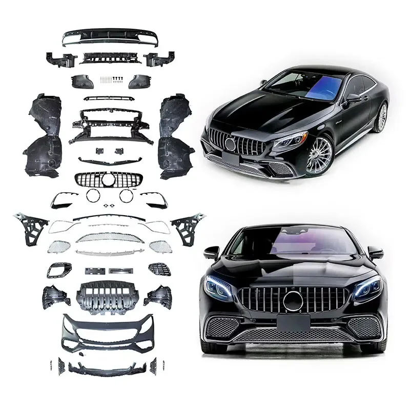 

2014-2020Y C217 S500 S350 Обновление до S65 Coupe Комплект кузова автомобиля Аксессуары для системы кузова S Class Coupe