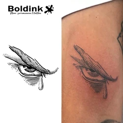 Eye Temporary Tattoo,Lasts To 15 Days New Technology Magic Waterproof Semi Permanent Sticker.