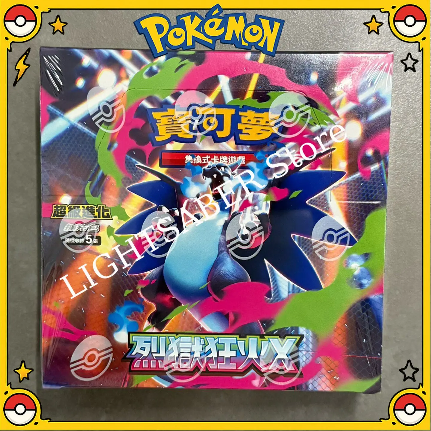 Pokemon TCG M2F Inferno X Traditional Chinese Booster Pack Cards Mega Evolution Charizard X Ex Collection Original Gift Card Box