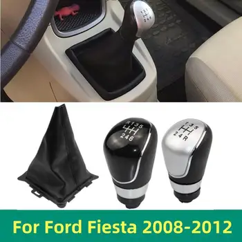 Para ford fiesta 2008 2009 2010 2011 2012 mão velocidade botão de mudança de engrenagem colar gaiter boot capa à prova de poeira caso estilo do carro peças