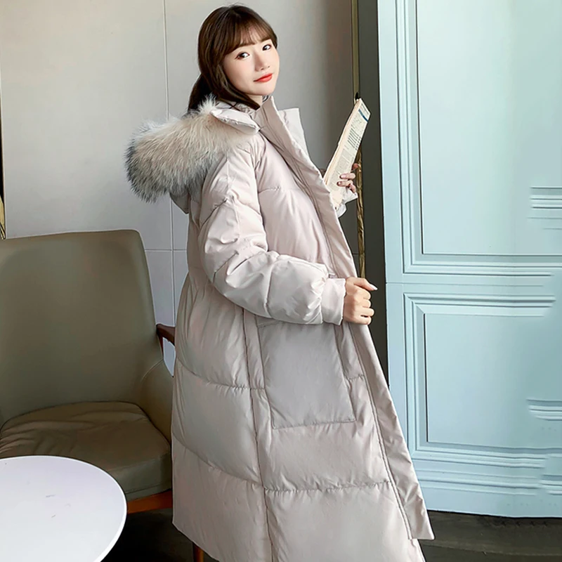 2023 Long Women Winter Warm Coat Hooded Thickening Coat Casaco Feminino Oversized Parkas Female Down Padded jacket