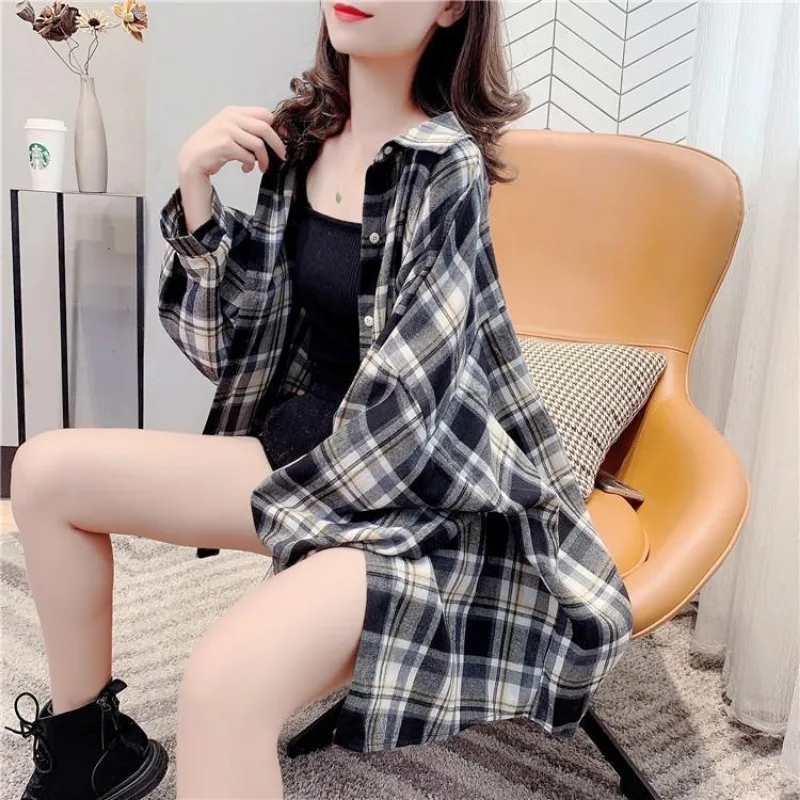 2024 Spring and Autumn New Elegant Women\'s Shirt Long-sleeved Base Shirt Women\'s Loose Chiffon Shirt Inner and Outer Blouse