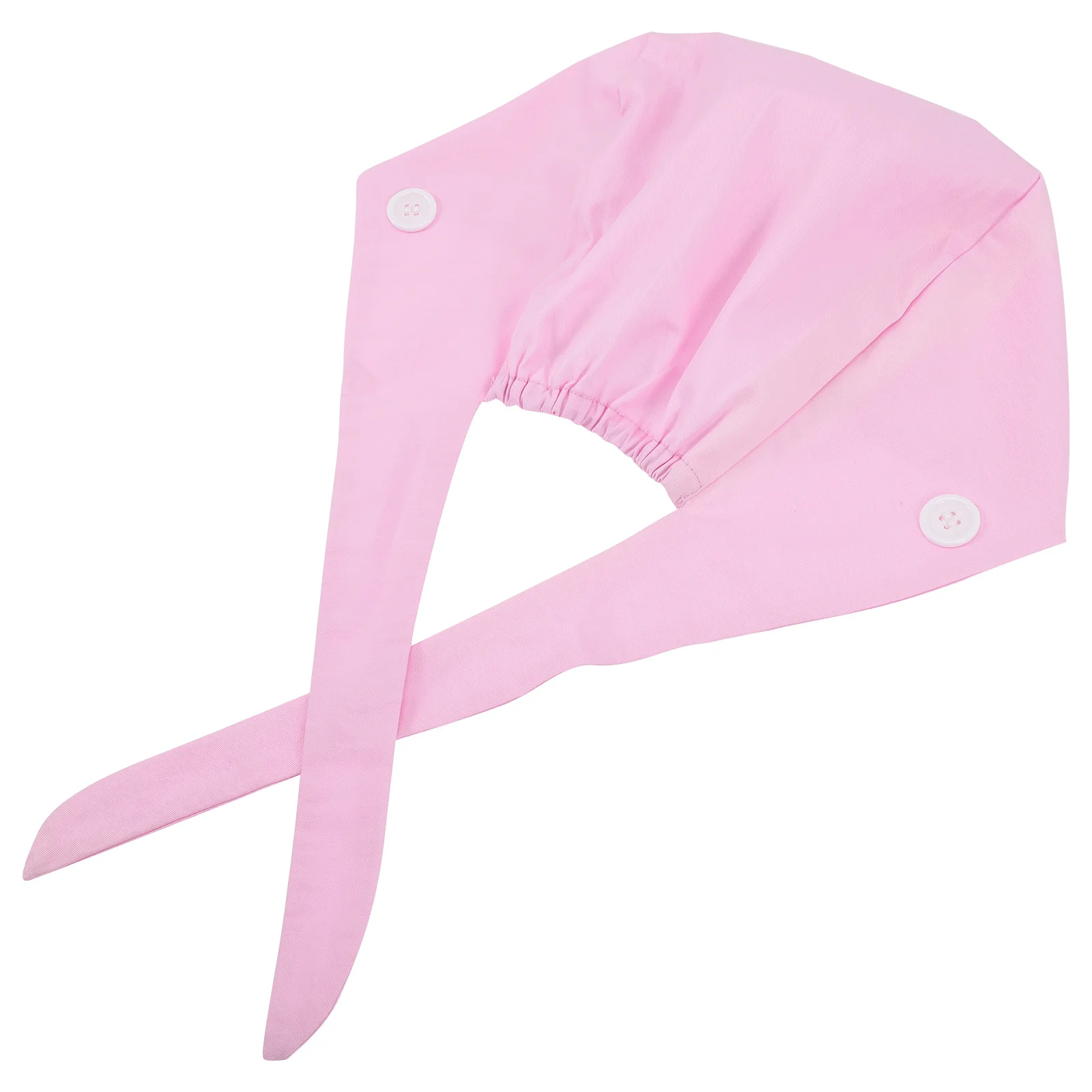 قابل للتعديل فرك قبعة غطاء للشعر قبعة العمل العصابة لينة تنفس القطن فرك قبعات النساء أزرار تقليل ضغط الأذن