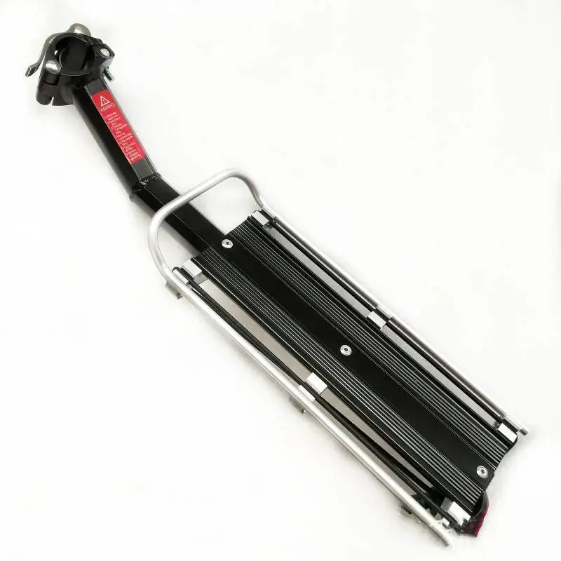 Adjustable Bicycle Rear Rack Quick Release Rustproof Alloy Luggage Carrier for Daily Commute Outdoor Cycling