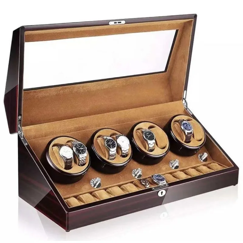 Automatic Watches Winder with Soft and Flexible Pillows 8, Watch Winder with 12 Display Storage Box for All Size Watches