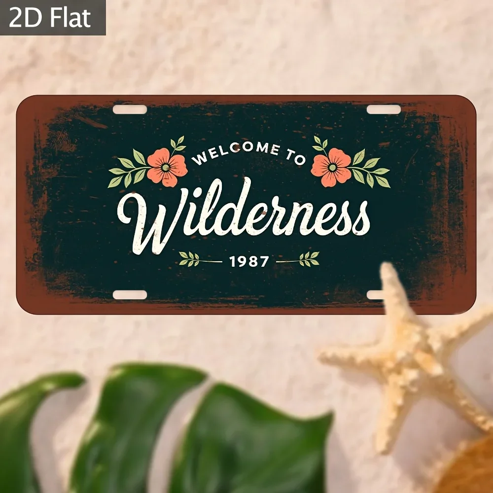 2D Flat - [Open ]2D Flat, 2D Plane, 1pc, Retro Metal (12*6 Inches/30*15 Cm) Decorative Pendant, Bar Nostalgic Atmosphere, Indust