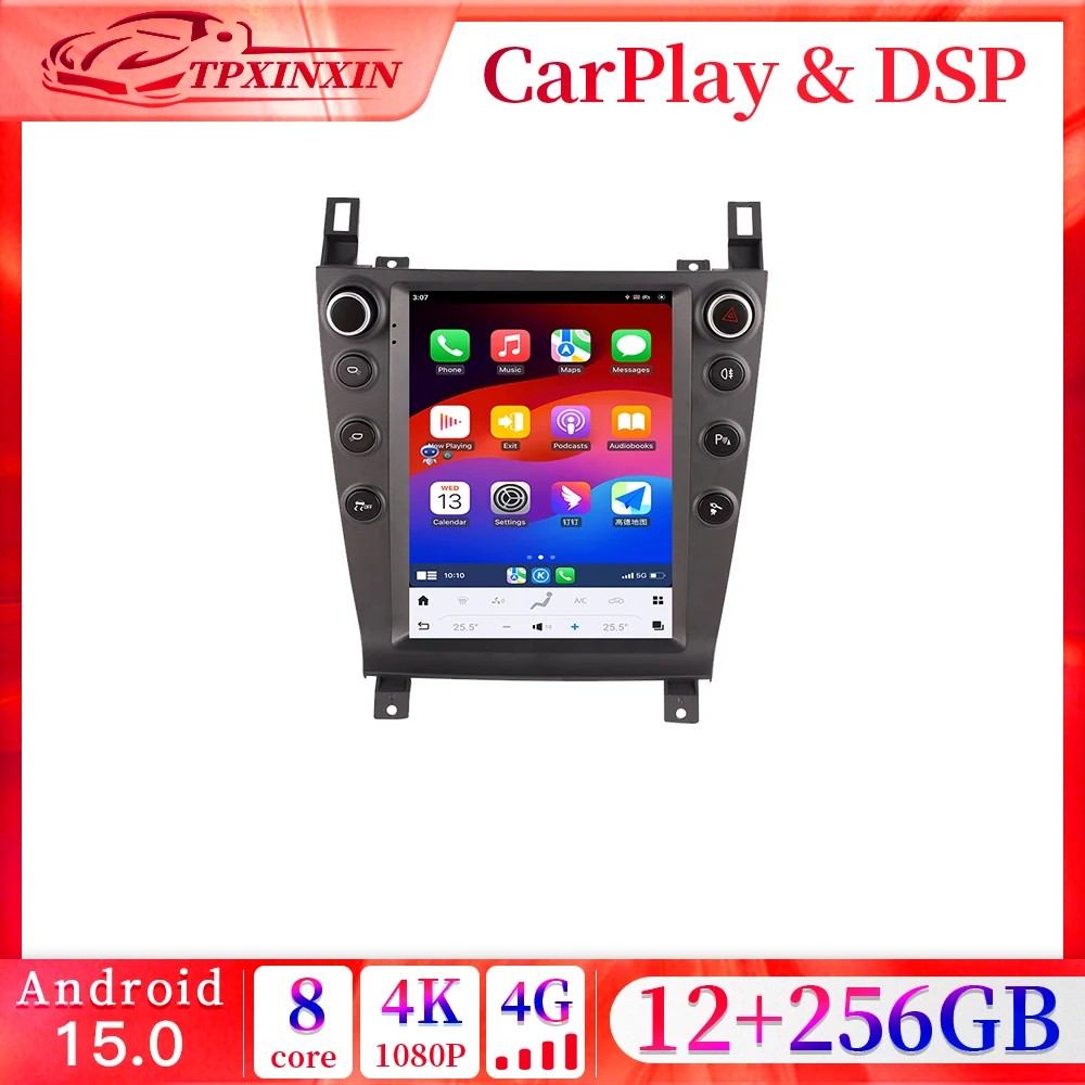 9.7 inch Screen Android 15 Radio For Aston martin Virage 2005 - 2015 Tesla Style Car Multimedia Video Player GPS Navigation unit
