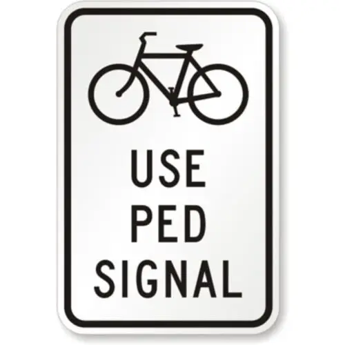 Bicycle Trail Campground Park Aluminum Weatherproof  Sign-Aluminum