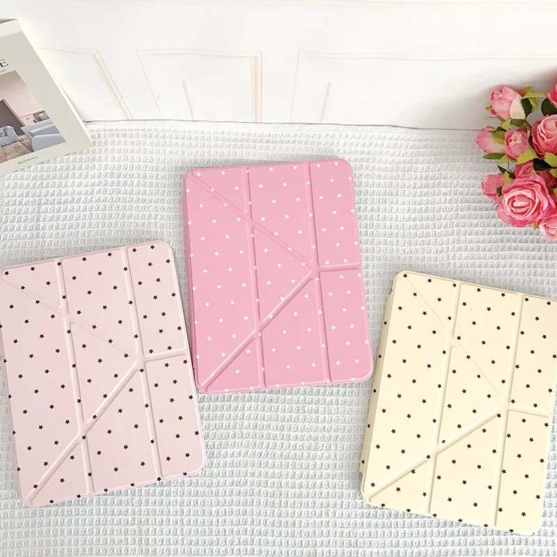 INS Minimalist Fashion Polka Dots Tablet Cover For iPad Mini Air 6/7th 8th 9th 10th 11th A16 7.9' 8.3' 10.2' 10.5'10.9'11' Case