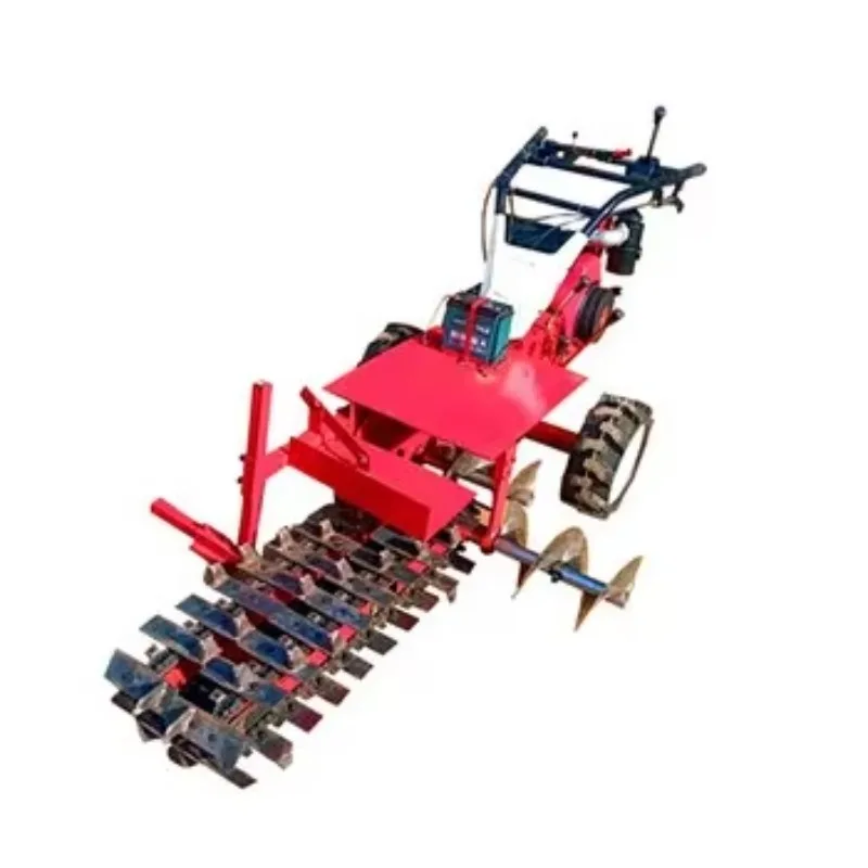 Small Double-track Chain Hand Trencher Tractor Hydraulic Chain Trencher