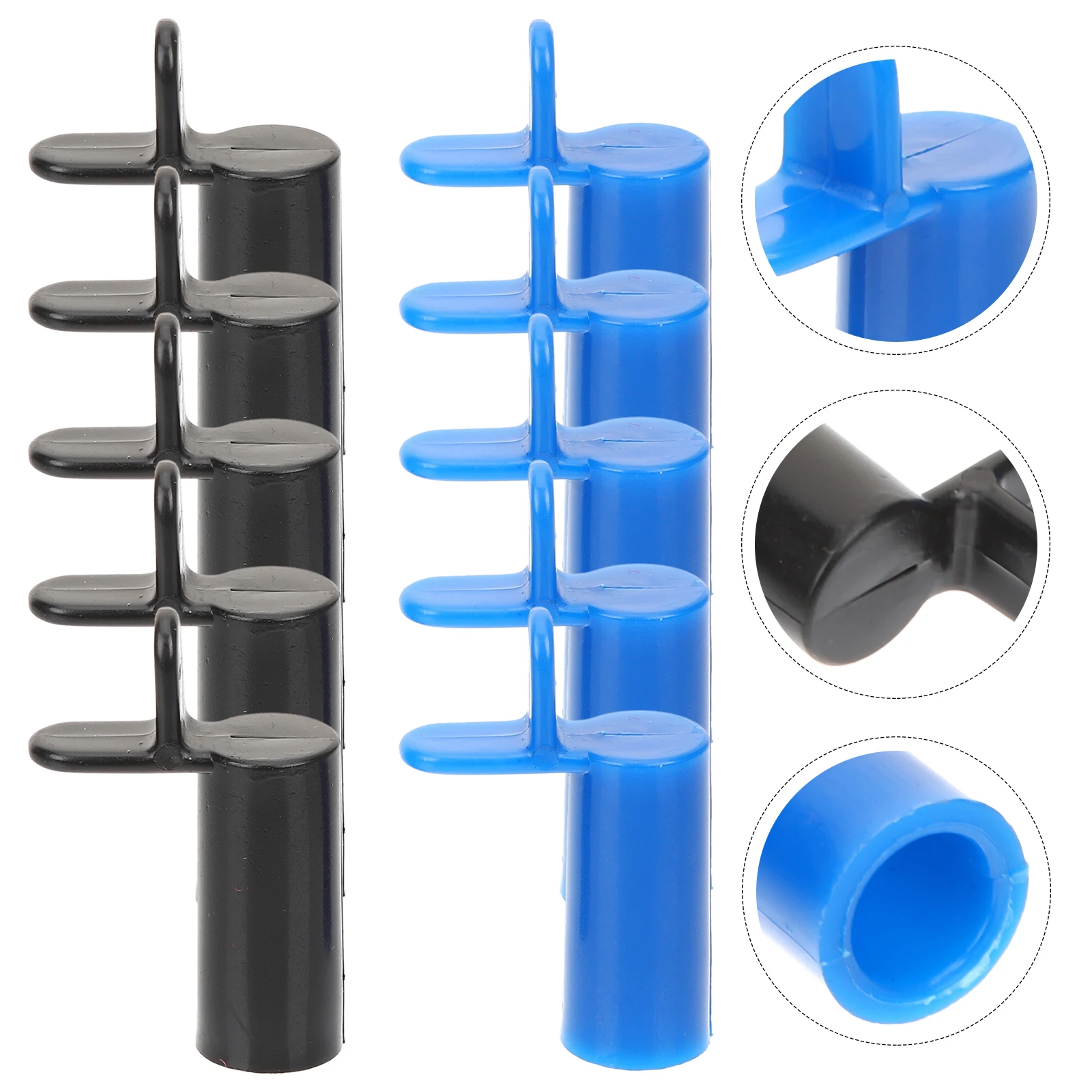 

10Pcs Lightweight Billiards Cue Bridge Head Portable Rest Bridge for Pool Table Sticks Easy to Store in Pocket Or Box