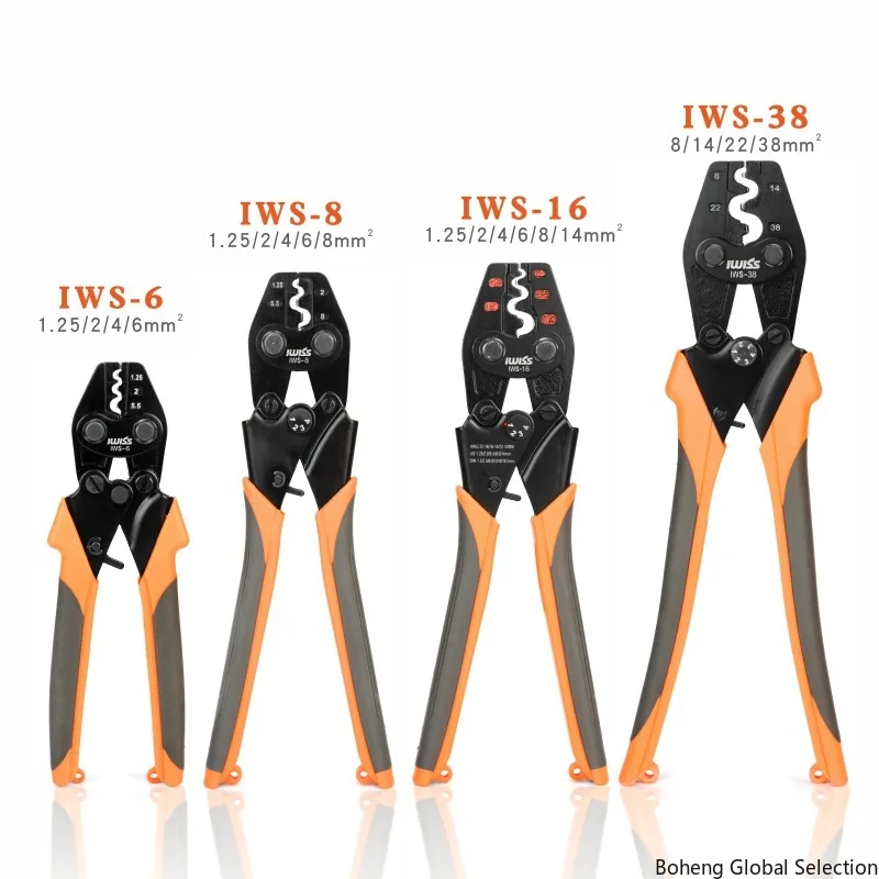 Multifunctional Crimping Pliers IWS-16/38 OT Bare Terminal UTSC Cold Pressing Terminal Pliers Crimping Pliers Ratchet