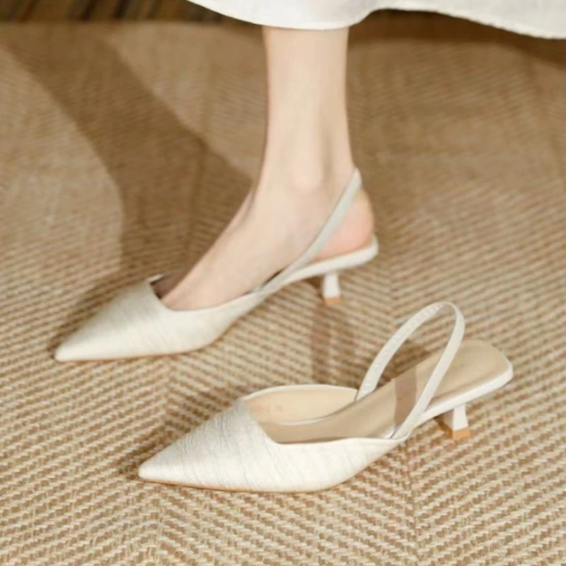 2026 New Luxury Brand Designer Women's High Heels Sexy Pointed Toe Stiletto Sandals Comfortable Outdoor Slip-on Party High Heels