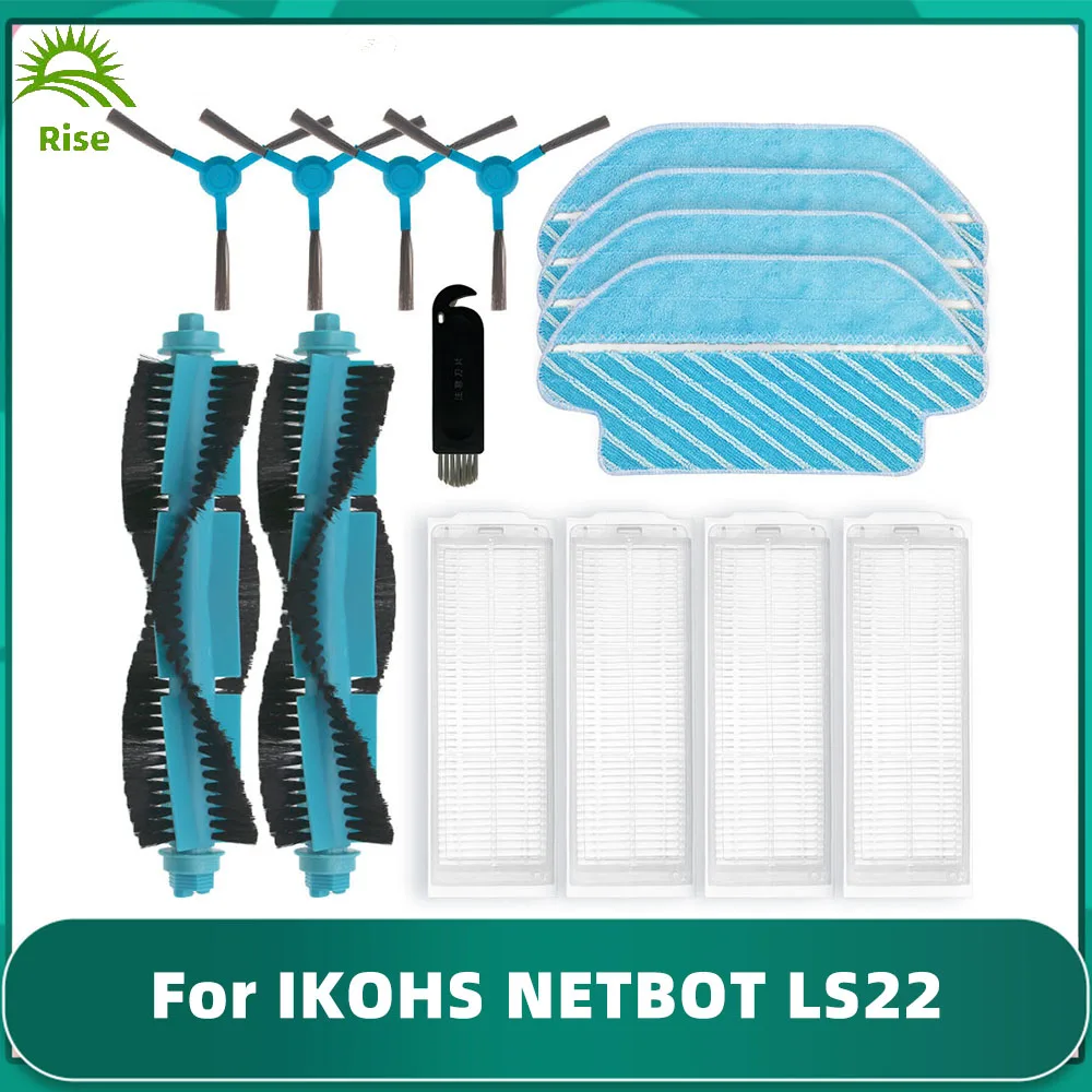 Per IKOHS NETBOT LS22 spazzola a rullo principale spazzola a rotazione laterale filtro HEPA panni per mocio pezzi di ricambio per vuoto robotico