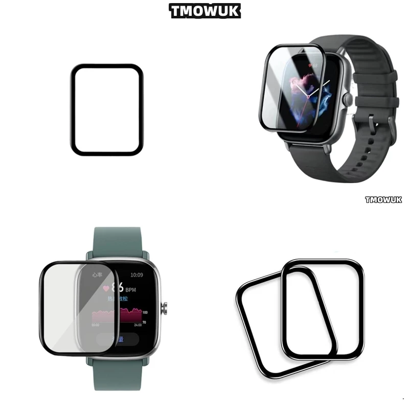 

For Amazfit BIP 3 5 6 U Pro Active Unity GTS 2E 2 3 4 MINI, Paragon Of Quality Full Cover Screen Protective Film With Flexible D