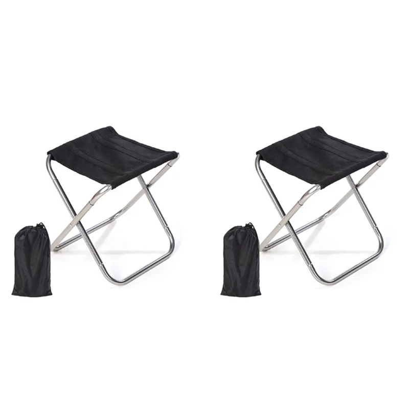 AA01-2X Folding Small Stool Bench Stool Portable Mare Ultra Light Subway Train Travel Picnic Camping Fishing Chair Foldable