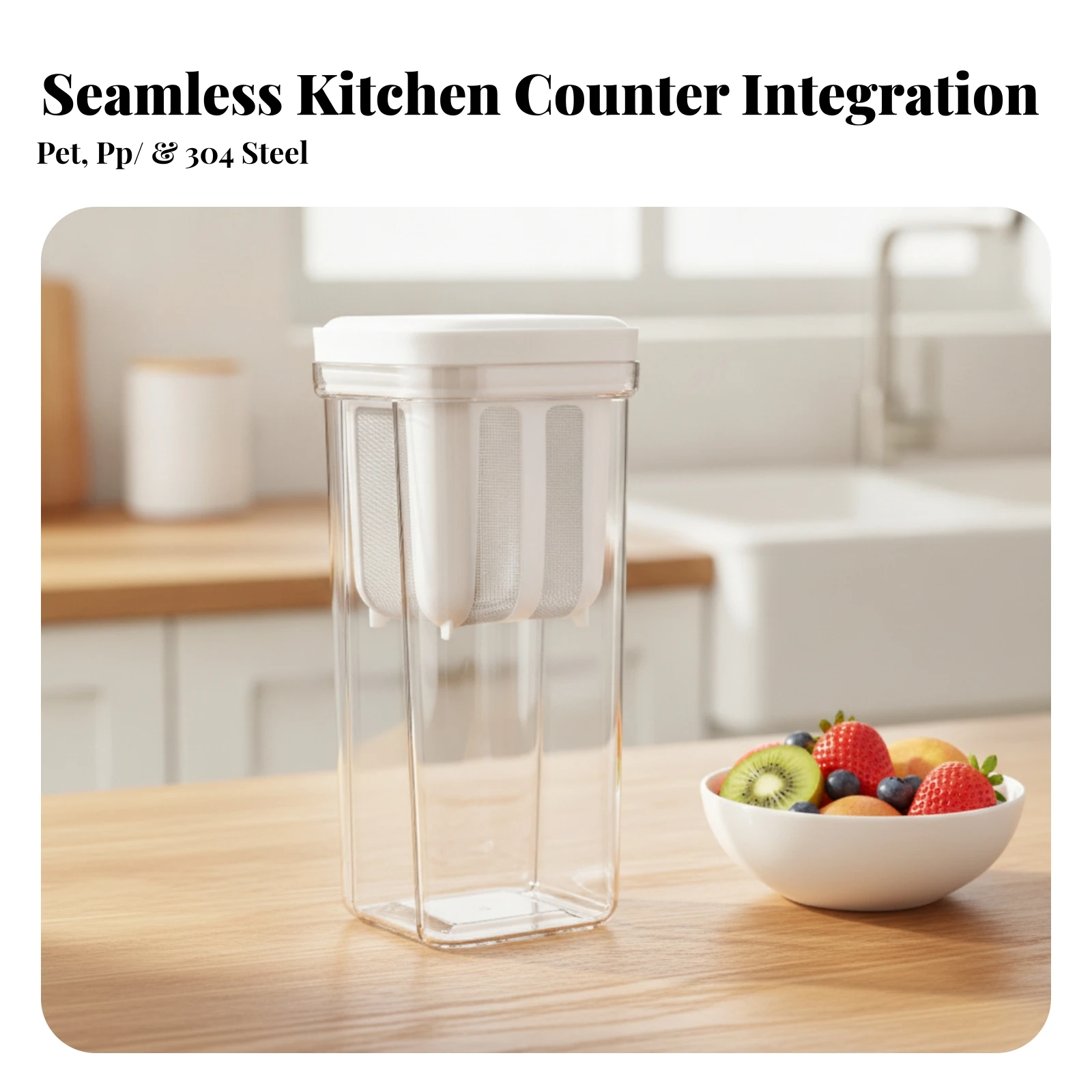 Yogurt Strainer Transparent Yogurt Strainer with Fine Mesh Food Storage Container with Insert Clear for Home Cooks, Refrigerator