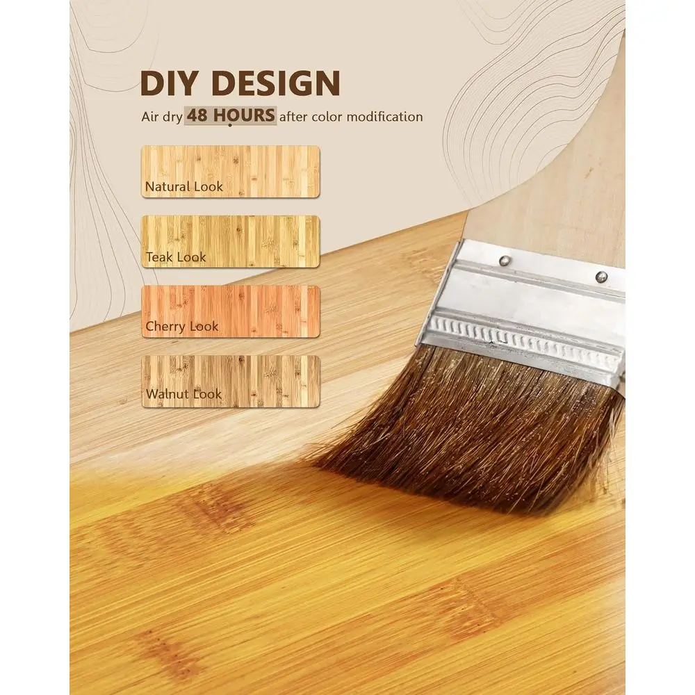 24x25 Inch Bamboo Butcher Block, 1.2 Thick, Multipurpose Waterproof Surface for Kitchen, Office, and Dining