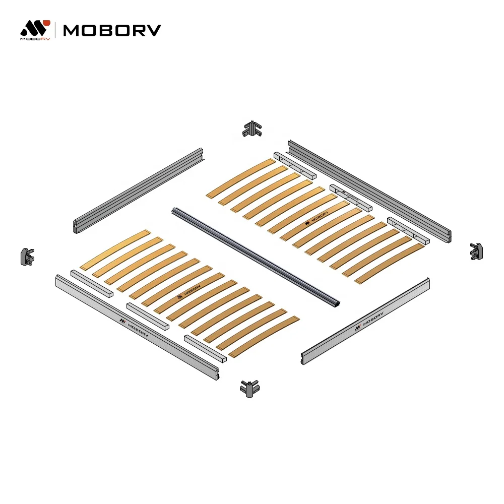 Camper Electric Bed System, 2090x1600mm 250kg Load, Hidden RV Ceiling Bed System, for RV, Campervan and Motorhome, V-Pro Series
