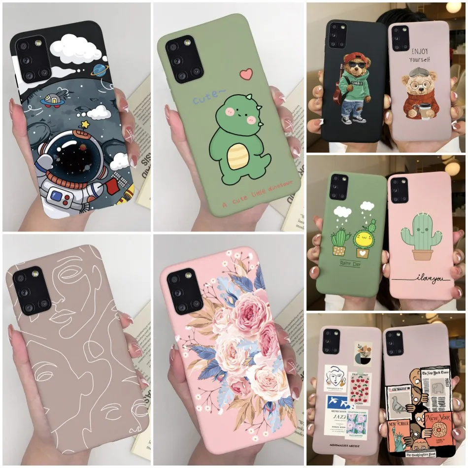 Case For Samsung A31 Case Phone Cover Silicone Soft TPU Back Cover for Samsung Galaxy A31 Case A 31 A3 1 Fundas Coque Bumper