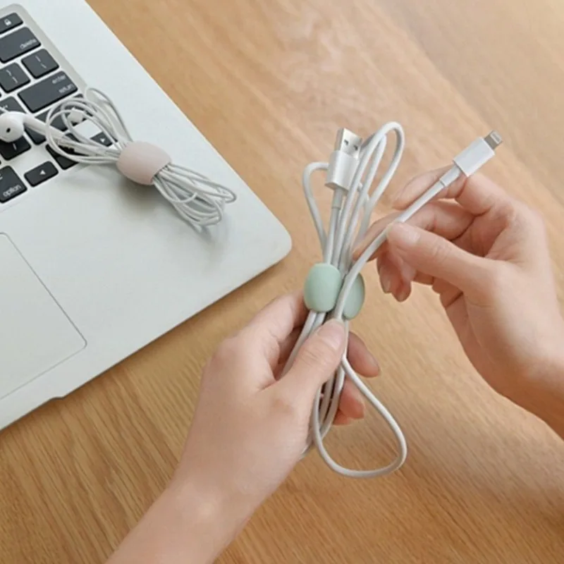 12PCS Data Cable Organizer, Headphone Cable Storage Buckle, Simple Winding Device, Cable Bundling Tool SET