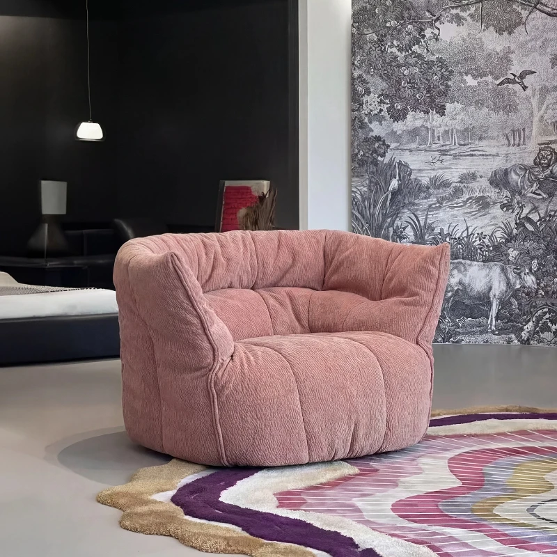 Sofa, single family living room, modern simplicity, lazy fabric sofa