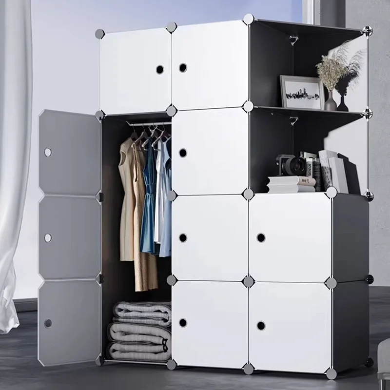 

Open Plastic Wardrobe Storage Organizer Clothes Bedroom Partitions Cabinet Wardrobe Modern Guarda Roupa Lounge Suite Furniture