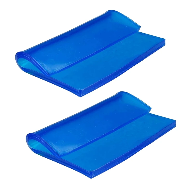 Coussin de siège de moto universel bleu, coussin de gel, coussin froid, absorption des chocs, polymères, coupe bricolage, A, 2cm, 2 pièces
