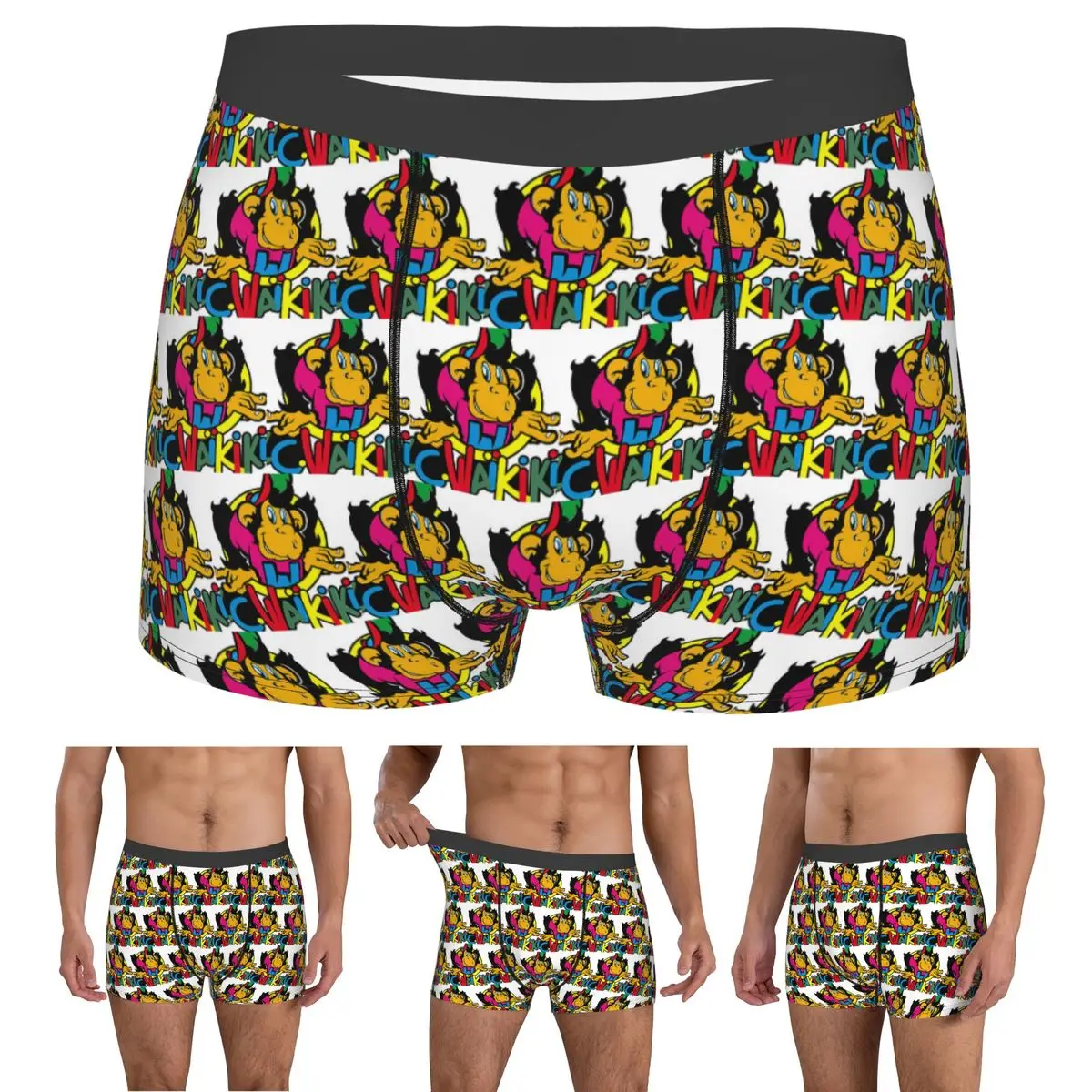 

Трусы-боксеры, шорты Monkey Lc Waikiki, трусики с петлями, мужское удобное нижнее белье для мужчин, подарки бойфренду