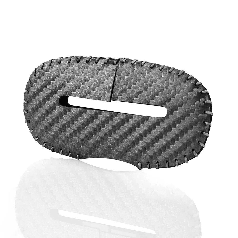 Koolstofvezel Universele Autogordel Gesp Clip Protector lederen Interieur Knop Case Anti-Kras Cover Veiligheidsaccessoires
