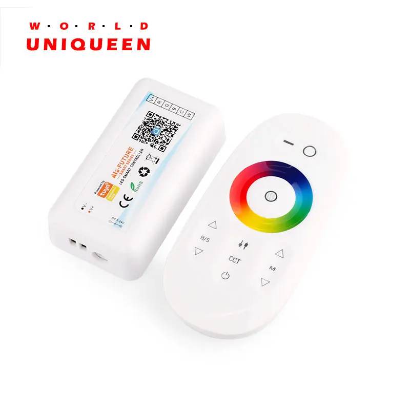 

single color, RGB, RGBW, RGB+CCT RF remote controller with wifi connection, APP control compatible with tuya,voice order control