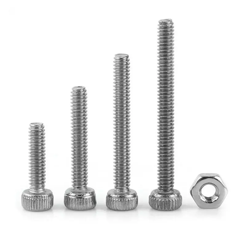 PORK-480Pcs M2 M3 M4 Hex Socket Screws Set Stainless Steel Hex Socket Cap Head Nuts Repair Tool