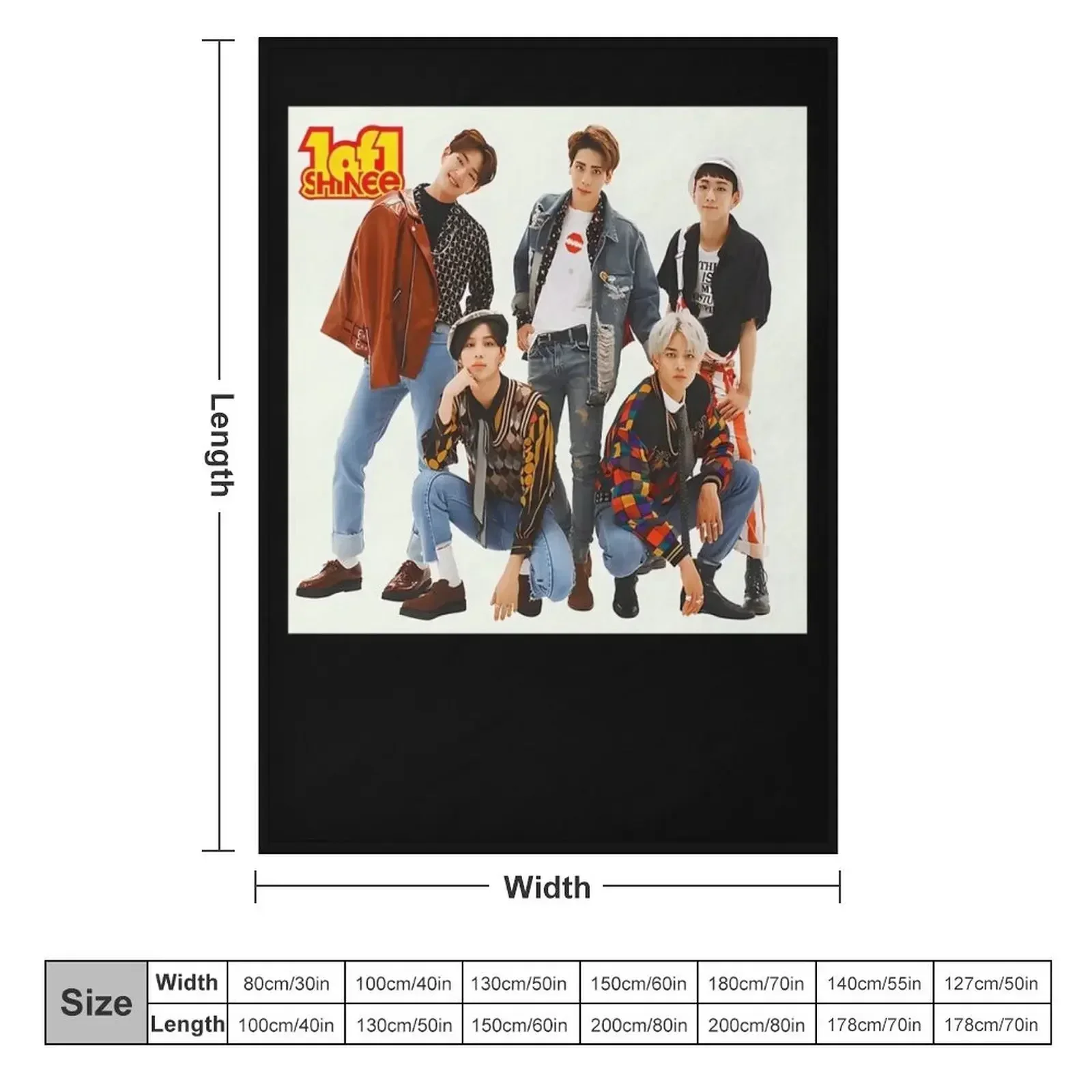 SHINee 1 OF 1 Throw Blanket Vintage Soft Plaid For Baby Summer Cute Plaid Multi-Purpose Blankets