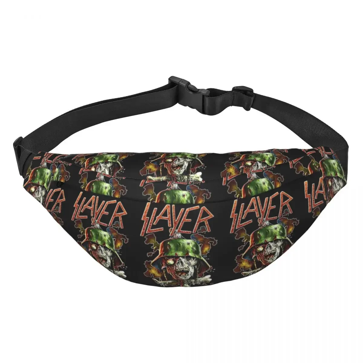 Cool Slayers Heavy Metal Rock Band Fanny Pack for Traveling Women Men Sling Crossbody Waist Bag Phone Money Pouch