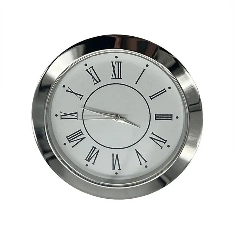 E8BD Antique Inspireds 55MM Clock Head With Intricate Inlay Detail Heavy Alloys Construction Home Decoration Access