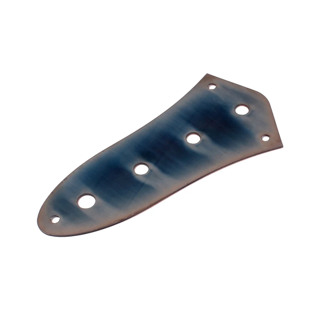 

4 Hole Chrome Steel Control Plate Aluminum Alloy Replacement for Electric Bass Guitar Vintage Use Control Plate