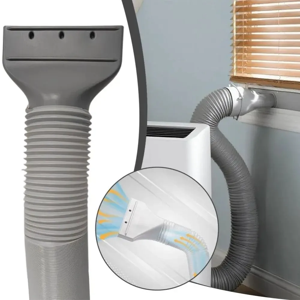 Flat Exhaust Pipe Flat Joint Air Conditioner Window Duct Tools Spare Part Air Conditioning Outlet Pipe Connector