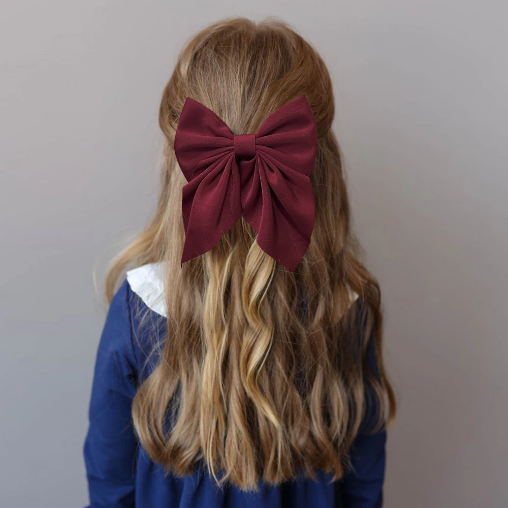 RAINBOW BOWS 2PCS/Lot Grosgrain Ribbon Hair Bows Boutique Hair Clip for Girls Hairgrips New Headwear Kids Hair Accessories Gift — zdjęcie 5