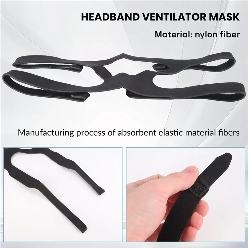 Y45A-Universal CPAP Headgear Replacement Headband Straps Compatible With Most Nasal, Sleep For Respironics Ventilator