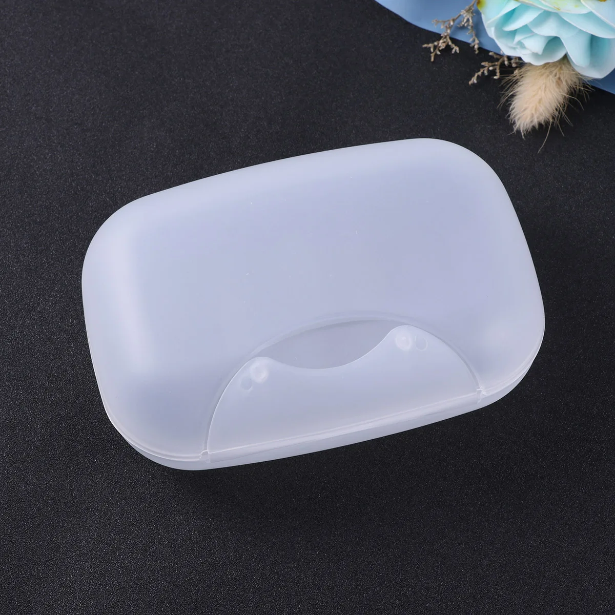 

2pcs Double Hole Soap Box Transparent Large Size Portable Non-Slip Cover For Bathroom Camping Gym Travel Soap Saver Container