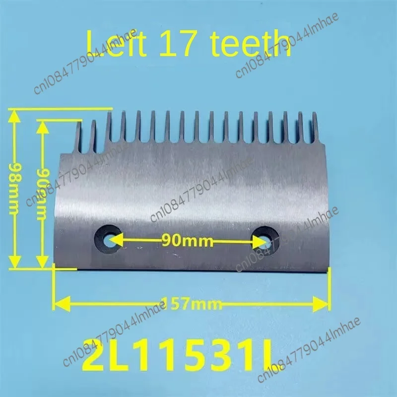 5 Pieces 2L11531L /R Escalator Aluminum Comb Plate 17T L157 W100 MM Use for Sigma Parts