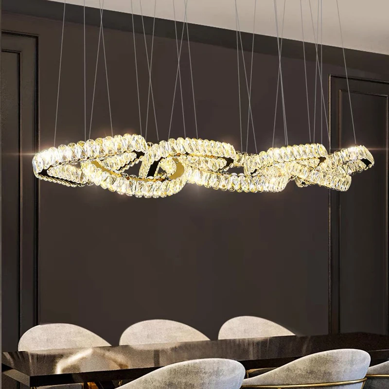 home decorationPendant lights, luxury crystal living room chandelier, dining room Pendant lamp, ceiling light, indoor lighting