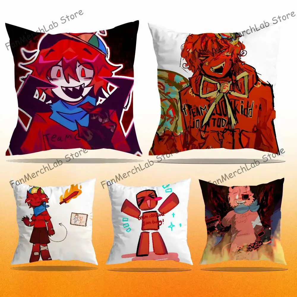 

C-C00lkidd Fananrt Printed Pillow Cover Cushion Case Simple Sofa Pillow Case No Pillow Core